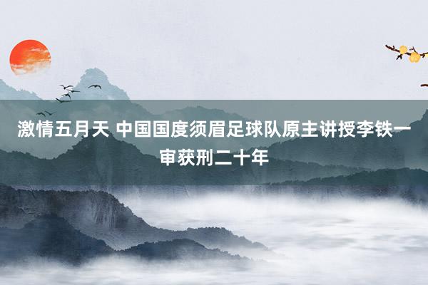 激情五月天 中国国度须眉足球队原主讲授李铁一审获刑二十年