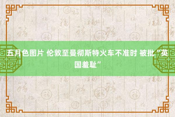 五月色图片 伦敦至曼彻斯特火车不准时 被批“英国羞耻”