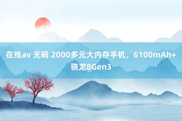 在线av 无码 2000多元大内存手机，6100mAh+骁龙8Gen3