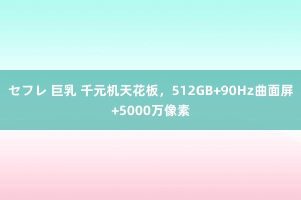 セフレ 巨乳 千元机天花板，512GB+90Hz曲面屏+5000万像素