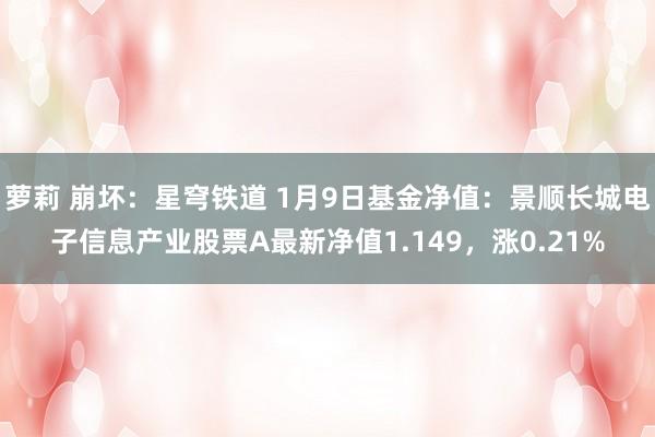 萝莉 崩坏：星穹铁道 1月9日基金净值：景顺长城电子信息产业股票A最新净值1.149，涨0.21%