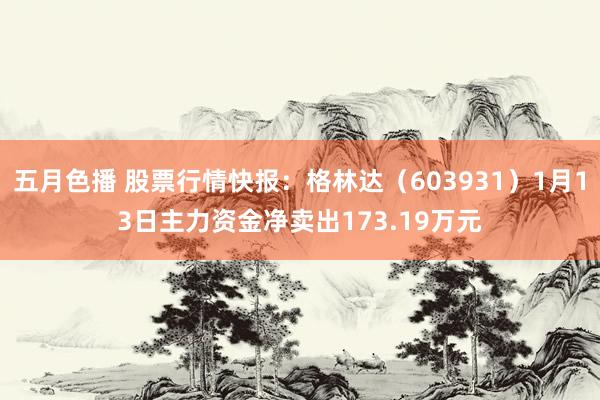 五月色播 股票行情快报：格林达（603931）1月13日主力资金净卖出173.19万元