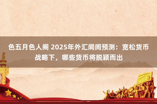 色五月色人阁 2025年外汇阛阓预测：宽松货币战略下，哪些货币将脱颖而出