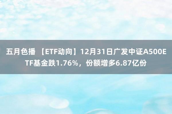 五月色播 【ETF动向】12月31日广发中证A500ETF基金跌1.76%，份额增多6.87亿份