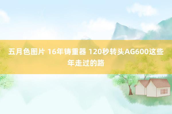 五月色图片 16年铸重器 120秒转头AG600这些年走过的路