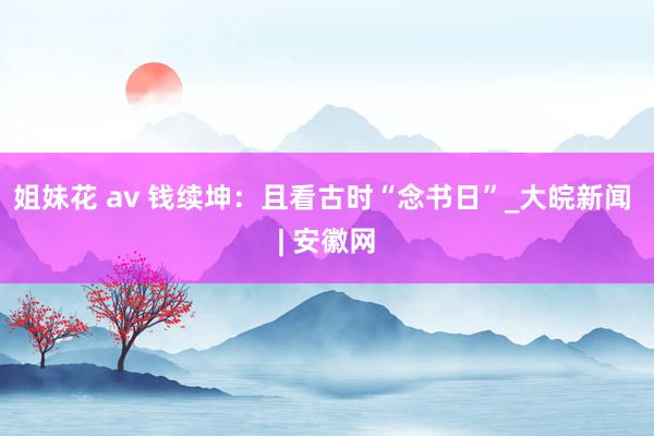 姐妹花 av 钱续坤：且看古时“念书日”_大皖新闻 | 安徽网